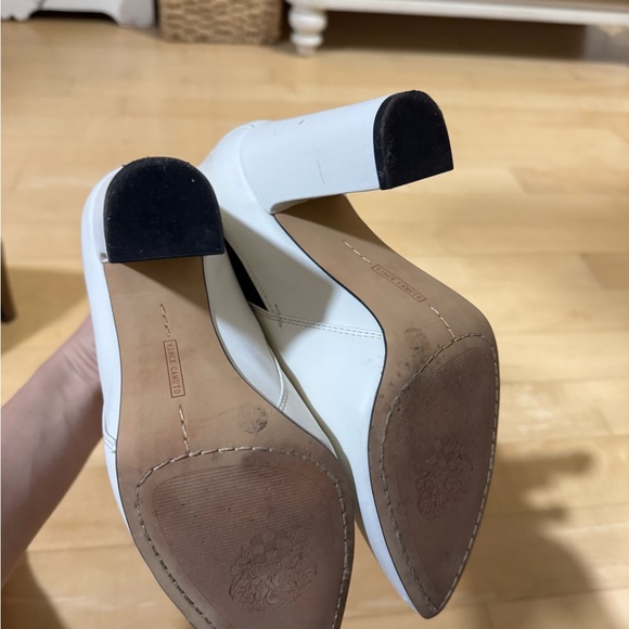 Vince Camuto White & Black Pointed Toe Ankle Boots - Picture 5 of 7